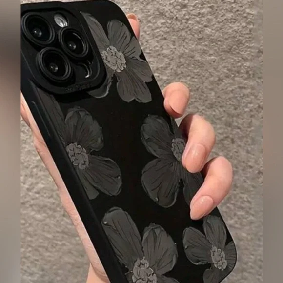 iPhone 16 Pro Max - Floral Black Phone Case - Picture 5 of 5